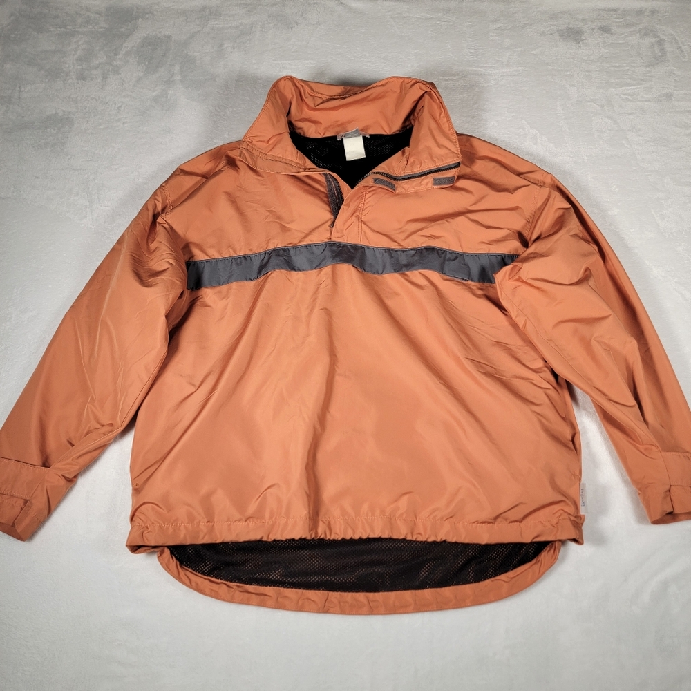 Zegna Sport Men's Windbreaker In Orange, Size M